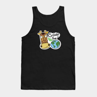 Save the planet! (Giraffe ver.) Tank Top